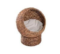 Panier chat lit chat cosy grand confort dim. 42L x 33l x 52H cm coussin moelleux beige inclus