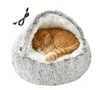 Panier Chauffant Pour Chat D'Intérieur | Nid Chaud Pour Chaton - Lit Caverne Pour Chat D'Hiver,Pour Amoureux Des Animaux Maison Bureau Salon Chambre Appartement Période De Récupération Sommeil Nuit Si