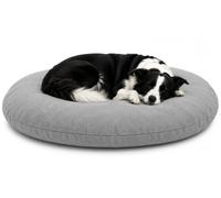Panier Chien - Coussin Chien et Chat - Baleno Ovale Gris - 100 x 76 x 10 cm - Déhoussable - Lavable à 30°C - Flamingo