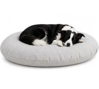 Panier Chien - Coussin Chien et Chat - Baleno Ovale Gris Clair - 100 x 76 x 10 cm - Déhoussable - Lavable à 30°C - Flamingo