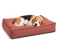 Panier Chien - Coussin Chien et Chat - Baleno Rectangle Rouge - 80 x 60 x 18 cm - Déhoussable - Lavable à 30°C - Flamingo