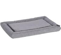 Panier Chien - Coussin Chien et Chat - Coussin Hanka Gris - Peluche Douce pour Cage métallique - 55,5x38,5x5,5cm