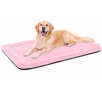 Panier Chien - Coussin Chien et Chat - Naya Rose - 116 x 69 x 2 cm - Peluche - Fibre Polyester - Lavable 30°C - Fond antidérapant - adapté Cage métallique