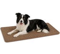 Panier Chien - Coussin Chien et Chat Orthopédique à Mémoire de Forme - Coussin Rectangulaire Webbi Beige - Convient aux Cages de Transport - 100,5x63 cm - Flamingo