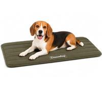 Panier Chien - Coussin Chien et Chat orthopédique Dreambay® Vert Olive - Coussin Memory Foam déperlant - idéal pour Chiens et Chats - 85,5x51x2,3cm