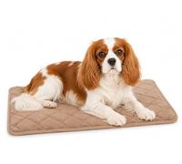 Panier Chien - Coussin Chien et Chat orthopédique Weimar Beige - Couchage mémoire de Forme idéal pour Cages métalliques - 55,5x38,5x2cm