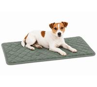 Panier Chien - Coussin Chien et Chat orthopédique Weimar Vert - idéal pour Cages métalliques et Memory Foam Premium - 70,5x41,5x2cm