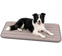 Panier Chien - Coussin Chien et Chat orthopédique Xana Taupe - adapté Cage métallique - Mousse mémoire de Forme - 100,5 x 63,5 x 2 cm