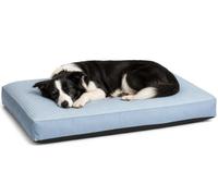 Panier Chien - Coussin Chien et Chat - Tapis rafraichissant - Coussin Rectangulaire Varga Bleu - Housse Amovible - Antidérapant - Frais en Été et Confortable en Hiver - 100 x 70 cm - Flamingo