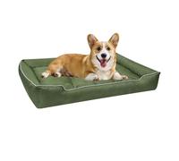 Panier Chien-Lit pour Chien,Coussin Chienss,Canapé pour Chat Et Chiens avec Coussin,AntidéRapant ImperméAble Convient Aux Chats Et Aux Chiens De Toutes Tailles (Vert Militaire, XL :90 x 60 cm)