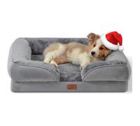 Panier Chien Moyen Taille - Canapé Chien Orthopedique Et Dehoussable, Lit Pour Chien Lavable, Anti-Dérapant Et Ultra Doux Gri[H192]