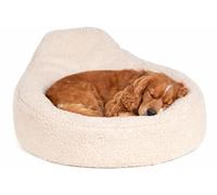Panier Chien - Panier Chat - Sofa Felpa Blanc - 70x70x33 cm - Coussin Peluche Ultra Doux avec Housse Amovible Lavable et Fond antidérapant