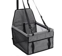 Panier Chien Voiture,Siege Auto Chien Coussin Suspendu for siège Auto for Chat de Petite et Moyenne Taille, Accessoire Cage(Dark Gray)