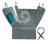 Panier Chien Voiture,Siege Auto Chien Hamac de Transport imperméable for et Animal Compagnie, Tapis Protection for siège arrière Voiture, sécurité for Chiens(Gray,162x153cm)