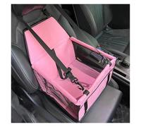 Panier Chien Voiture,Siege Auto Chien Hamac Pliable for Animaux de Compagnie, Harnais, Panier, Stable et, siège Voiture sécurité(Pink)