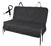 Panier Chien Voiture,Siege Auto Chien Matelas de Transport imperméable for Animaux Compagnie, Protection siège Auto for avec accoudoir Central(No Zipper Black)