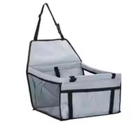 Panier Chien Voiture,Siege Auto Chien Sac de siège étanche, Panier Transport sûr, Maison, Chat, Chiot, Voiture, Produits for Animaux Compagnie(Gray)