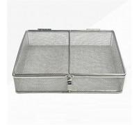 Panier Chirurgical en Acier Inoxydable 304 avec Couvercle, Mini-Plateau de stérilisation, boîte de Rangement, paniers de désinfection perforés, pour Salle de Chirurgie