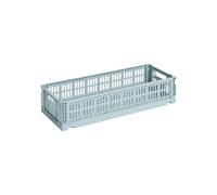 HAY Colour Crate Mini Oblong 13x34.5 cm Dusty blue