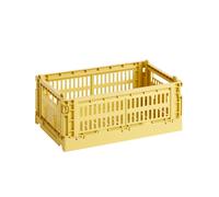 HAY Panier Colour Crate recyclé S jaune poussiéreux LxlxH 26,5x17x10,5cm