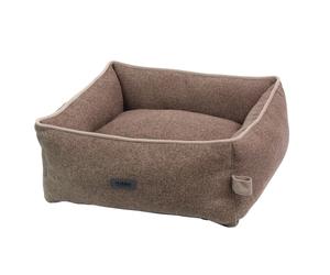 Panier confort carré pour chien Nobby Pet Linou Marron 45x40x18 cm