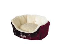 Panier confort ovale pour chien Nobby Pet Ceno Rouge 45x40x19 cm