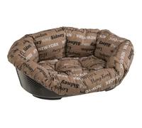 Ferplast Panier chien et chat SOFA' 6 – Corbeille plastique, coussin lavable, 73×55×27 cm