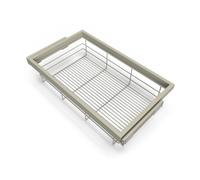 Panier coulissant pour dressing - largeur 682 mm - gris EMUCA