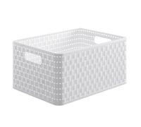 Panier Country En Polypropylène Couleur Blanche 37X28X19Cm