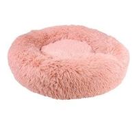 Panier Coussin Peluche Donut Rose Ø60cm pour Animaux