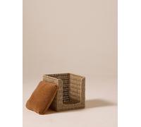 VERTBAUDET Panier Cube pour Chat en Corde de Papier Beige TU