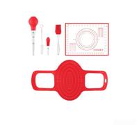Panier Cuisson Dinde Silicone Haute Température avec Injecteur(Red（4）)
