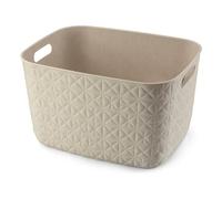 Panier Curver K258706 SOFTEX Grand Blanc Gesso, 38 X 29 X 22 Cm, Effet