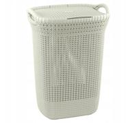 CURVER KNIT 57L Coffre a linge 45 x 61 x 34 cm, creme 03676-X64