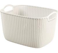 Curver Corbeille À Linge Tricot 19 Litres 2 Poignées Crême