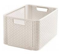 Curver Boîte de rangement Style L 43,6 x 23 x 32,6 cm crème