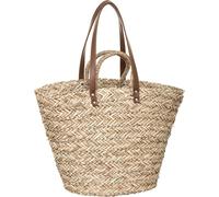 Panier d'achat en wicker Beige Atmosphera