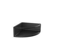 Emco Bad Panier mural d'angle rond 434513301, fixation cachée, hauteur 75 mm, angle 175 mm, Noir