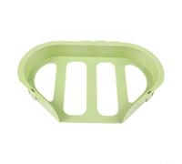 Panier d'angle pour évier de cuisine avec mécanisme de vidage automatique, collecteur de déchets alimentaires à double fonction et porte-éponge, vert (vert)