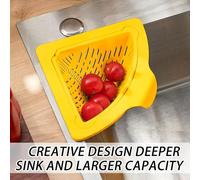 Panier d'Angle pour Évier | Porte-Ustensiles Magnétique de Rangement de Cuisine,Filtre D'Évier De Cuisine Pour Attraper La Nourriture,pour la Collecte des Ordures, Restes, Légumes, Fruits et
