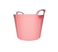 Panier d'artisanat d'histoire de vie moyen 25l rose