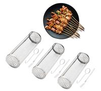 Panier de barbecue à rouler en acier inoxydable pour légumes, frites, poissons, barbecue de camping