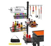 Panier de Barbecue, Accessoires de Grille Barbecue pour Camping-Car, Accessoires Barbecue, Cuisine de Camping, Panier de Barbecue pour Barbecue extérieur, Idee Cadeau Homme/Papa