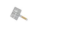 Panier de barbecue antiadhésif en treillis métallique avec clip, ustensile de cuisine for extérieur, intérieur, camping, fête, voyage