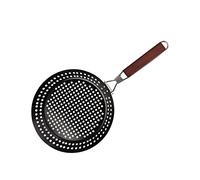 Panier de barbecue avec poignée en bois pliable anti-adhésive pour barbecue en plein air, légumes, poissons, barbecue avec poignée pliable