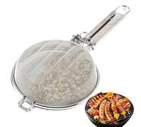 Panier de barbecue avec poignée | Panier de barbecue en maille d'acier inoxydable - Outil de rôtissage multifonction pour la maison et le restaurant