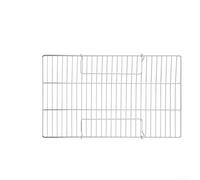 Panier de barbecue carré pour poisson et viande - Grille de cuisson d'extérieur portable robuste avec poignées 47,5 x 25,5 cm