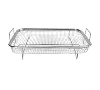 Panier de barbecue en acier inoxydable avec poignée, accessoires de barbecue en maille fine pour griller des légumes, fruits de mer et petits objets sur barbecue extérieur