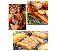 Panier de barbecue en acier inoxydable pour barbecue Weber - Très résistant - 24,5 cm - 34 cm - Panier de barbecue double taille pour légumes, fruits de mer, crevettes, boulettes de viande, viande en
