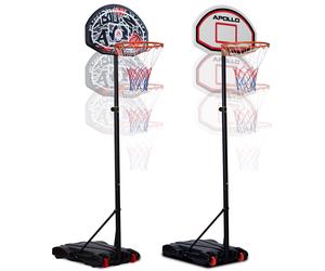 Panier de Basket avec Support et roulettes - Hauteur réglable du Panier de 255 à 210 cm